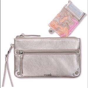 The Sak Sanibel charging wristlet, Metallic